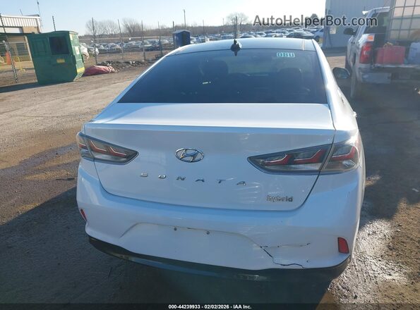 KMHE34L39KA093197 2019 HYUNDAI SONATA HYBRID White 