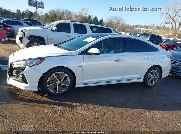 KMHE34L39KA093197 2019 HYUNDAI SONATA HYBRID White სალონის 360-გრადუსიანი ხედი