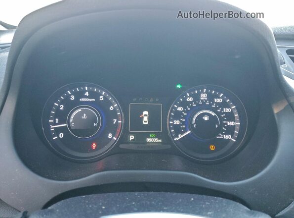 KMHFG4JG0HA577489 2017 HYUNDAI AZERA Black Vista del cuadro de instrumentos
