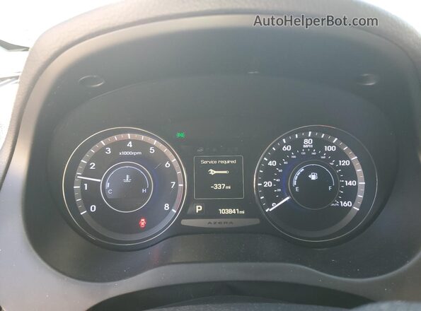 KMHFH4JG2HA590743 2017 HYUNDAI AZERA Black Vista del cuadro de instrumentos