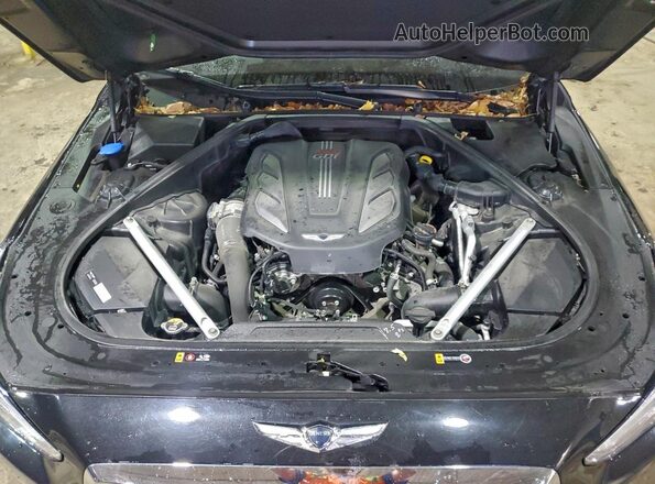 KMHG34JA2JU049050 2018 GENESIS G90 Black Widok wnętrza z tyłu
