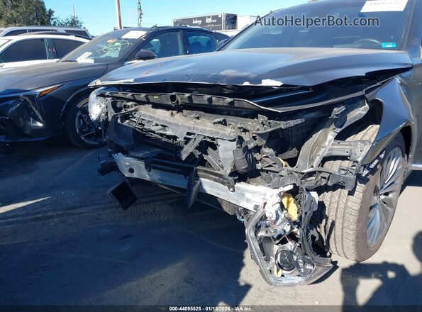 KMHG34JA3HU027472 2017 GENESIS G90 Black წინა ხედი