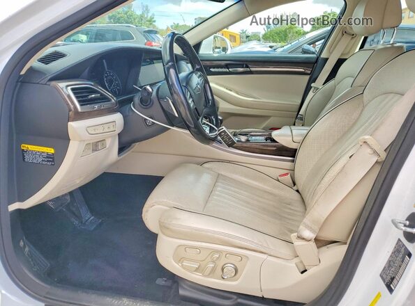 KMHG34JA3JU044729 2018 GENESIS G90 Белый Вид салона спереди