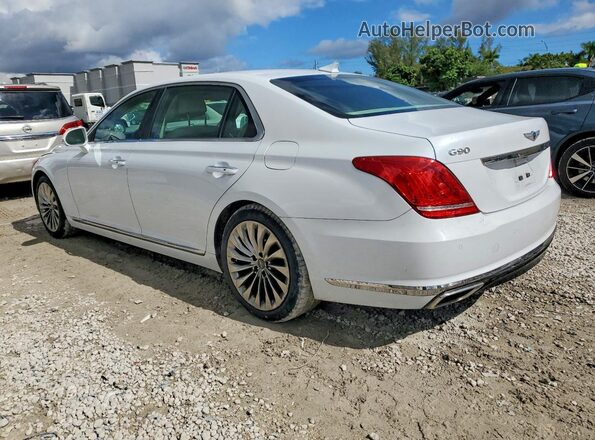 KMHG34JA3JU044729 2018 GENESIS G90 Белый Задняя левая четверть