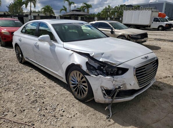 KMHG34JA3JU044729 2018 GENESIS G90 Белый Передняя правая четверть