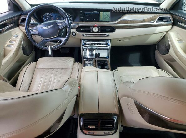 KMHG34JA3JU044729 2018 GENESIS G90 Белый Вид панели приборов
