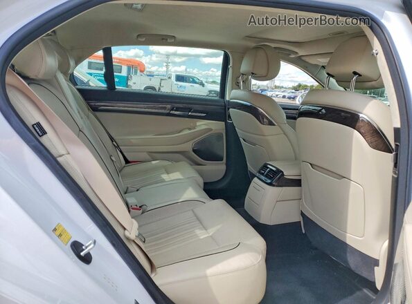 KMHG34JA3JU044729 2018 GENESIS G90 Белый Вид задних сидений