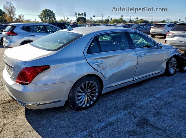 KMHG34JA6HU020452 2017 GENESIS G90 Серебряный Задняя правая четверть