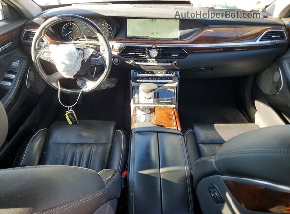 KMHG34JA6HU020452 2017 GENESIS G90 Серебряный Вид панели приборов
