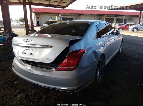 KMHG34JAXKU050626 2019 GENESIS G90 Серебряный Задняя правая четверть