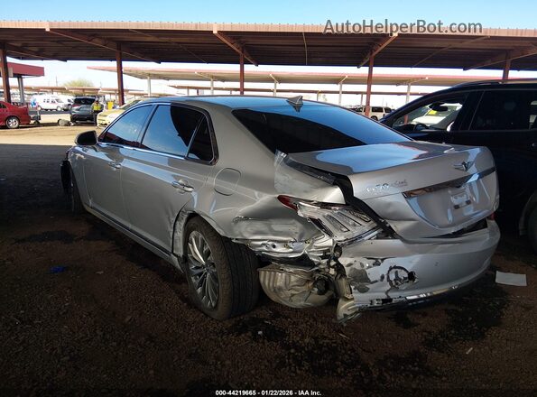 KMHG34JAXKU050626 2019 GENESIS G90 Серебряный Задняя левая четверть