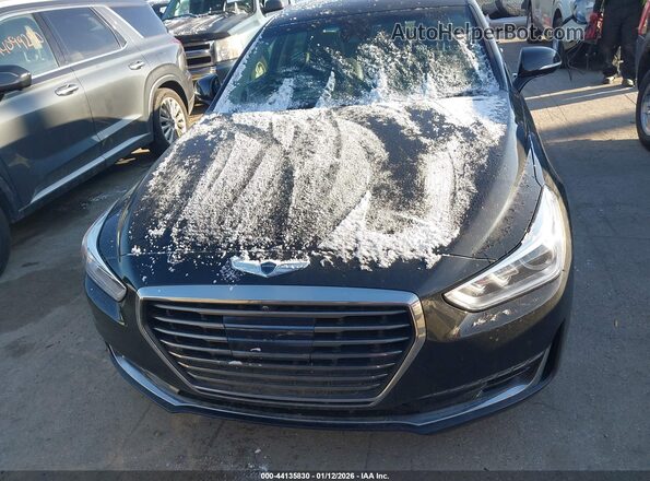 KMHG54JH2JU042252 2018 GENESIS G90 Black უკანა სალონის ხედი