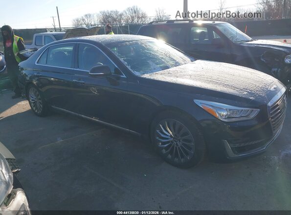 KMHG54JH2JU042252 2018 GENESIS G90 Black სალონის 360-გრადუსიანი ხედი