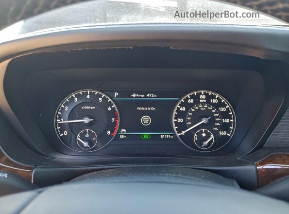 KMHG54JH2KU050398 2019 GENESIS G90 Черный Вид щитка приборов