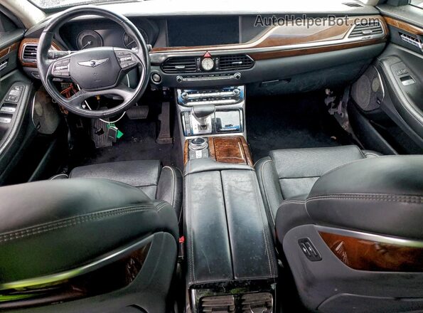 KMHG54JH8JU044264 2018 GENESIS G90 Gray წინა პანელის ხედი