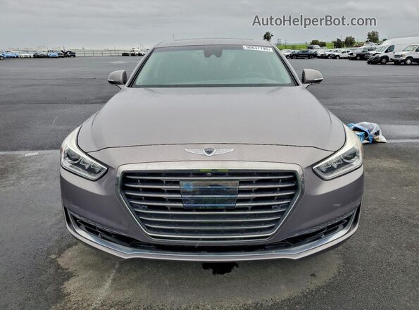 KMHG54JH8JU044264 2018 GENESIS G90 Gray წინა ხედი