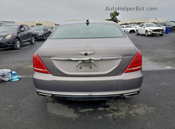 KMHG54JH8JU044264 2018 GENESIS G90 Gray უკანა ხედი
