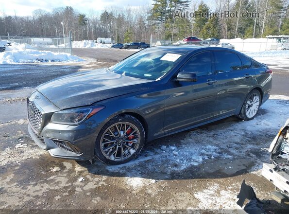 KMHGN4JB4KU296204 2019 GENESIS G80 Black Przód lewy