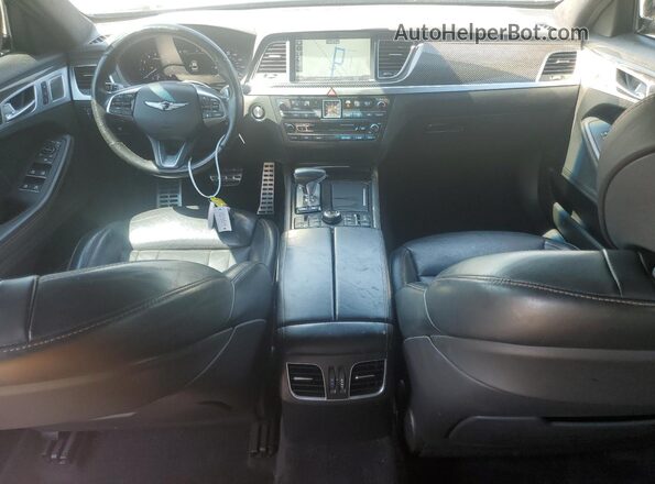 KMHGN4JB5KU290895 2019 GENESIS G80 Black წინა პანელის ხედი