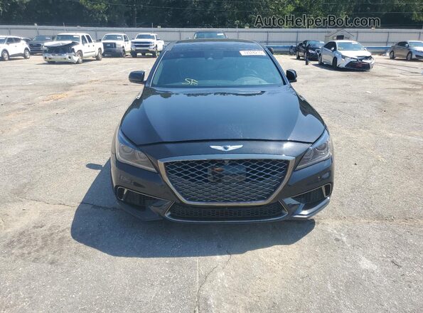 KMHGN4JB5KU290895 2019 GENESIS G80 Black წინა ხედი