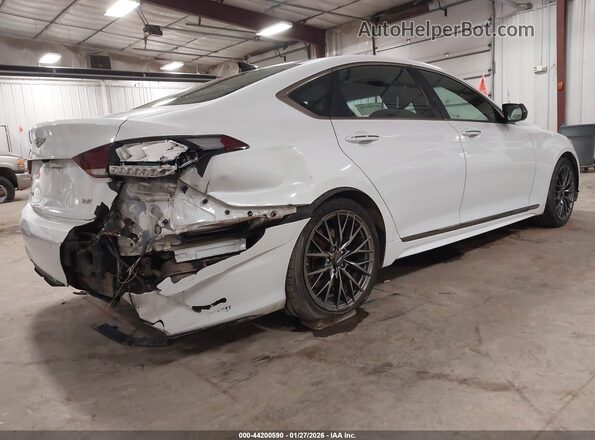 KMHGN4JB6JU227142 2018 GENESIS G80 White Задня права чверть