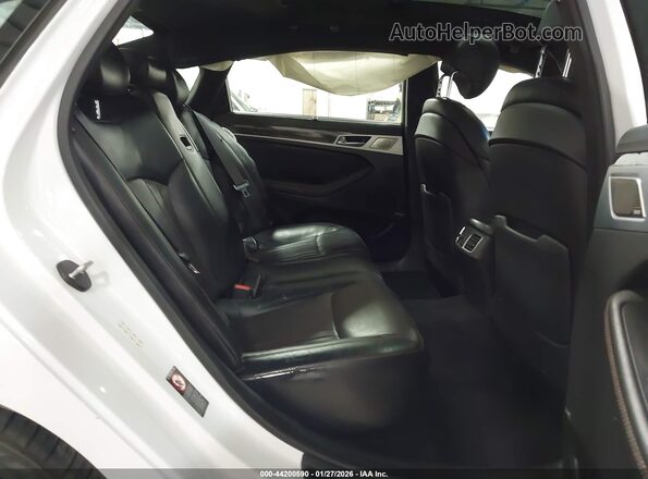 KMHGN4JB6JU227142 2018 GENESIS G80 White Вид наклейки з VIN-кодом