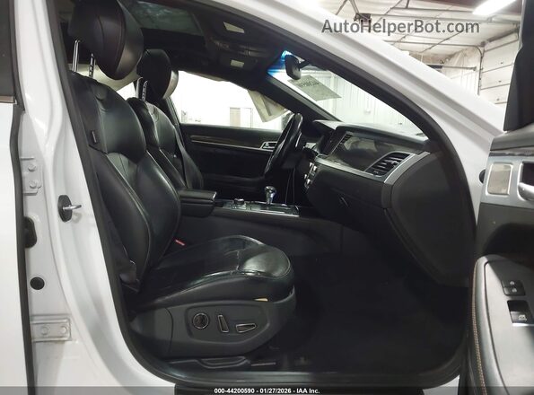 KMHGN4JB6JU227142 2018 GENESIS G80 White Вид салону спереду