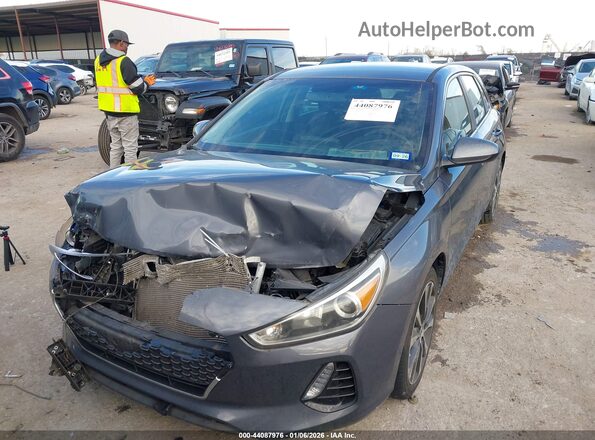 KMHH35LE1JU066609 2018 HYUNDAI ELANTRA GT Серый Передняя левая четверть