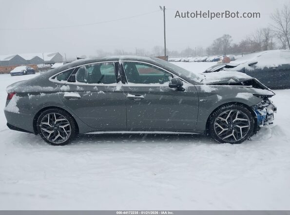 KMHL14JC2NA243994 2022 HYUNDAI SONATA Gray Rear interior view