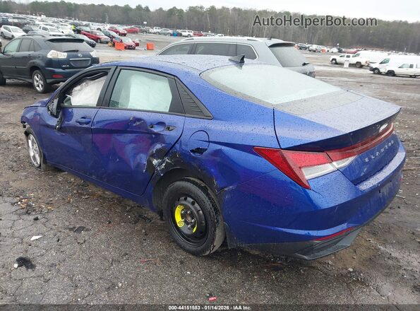 KMHLL4AG0NU368312 2022 HYUNDAI ELANTRA Blue Задня ліва чверть