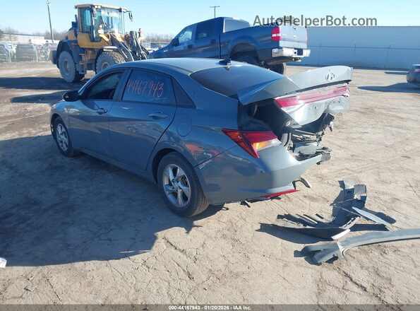 KMHLL4AG6MU144377 2021 HYUNDAI ELANTRA Gray Trasero izquierdo
