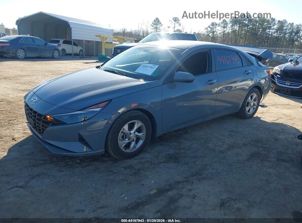 KMHLL4AG6MU144377 2021 HYUNDAI ELANTRA Gray Vista tres cuartos delantera izquierda