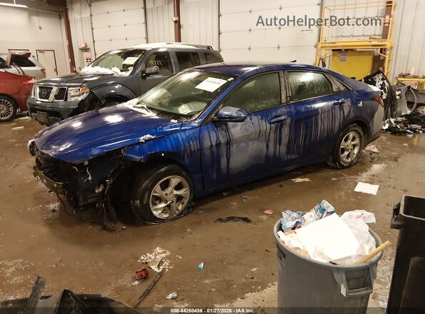 KMHLL4AG9NU359639 2022 HYUNDAI ELANTRA Blue Передня ліва чверть