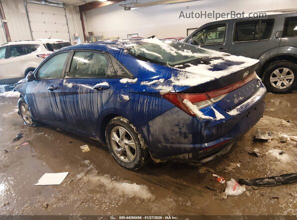 KMHLL4AG9NU359639 2022 HYUNDAI ELANTRA Blue Задня ліва чверть
