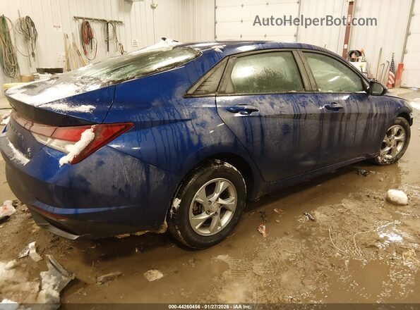 KMHLL4AG9NU359639 2022 HYUNDAI ELANTRA Blue Задня права чверть