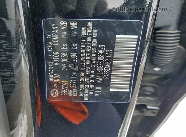 KMHLL4DG2SU889829 2025 HYUNDAI ELANTRA Black Vista del compartimento del motor