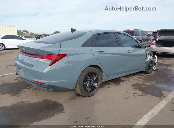 KMHLM4AG8NU218929 2022 HYUNDAI ELANTRA Gray Trasero derecho