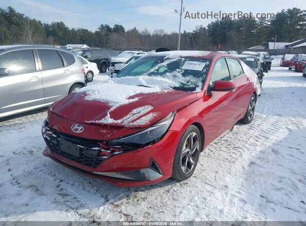 KMHLN4AG8NU354300 2022 HYUNDAI ELANTRA Красный Передняя левая четверть
