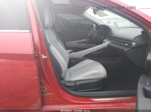 KMHLP4AG8MU072330 2021 HYUNDAI ELANTRA Red Սալոնի դիմացի տեսք