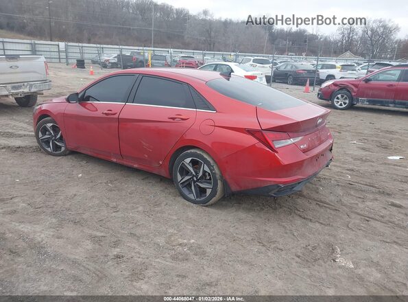 KMHLP4AG8MU072330 2021 HYUNDAI ELANTRA Red Հետևի ձախ
