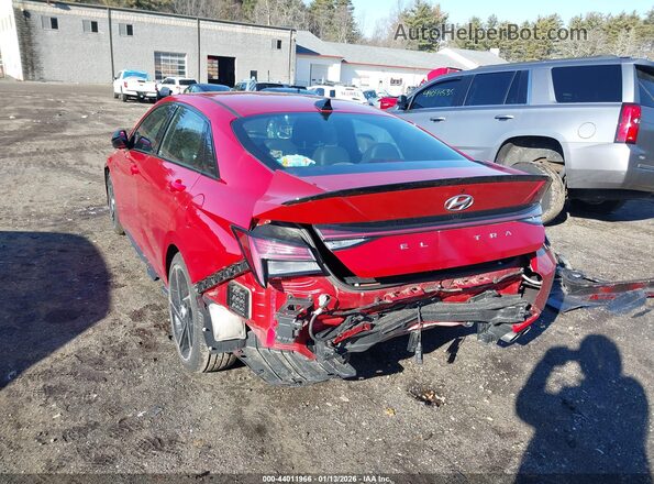 KMHLR4AF8NU274880 2022 HYUNDAI ELANTRA Красный Задняя левая четверть