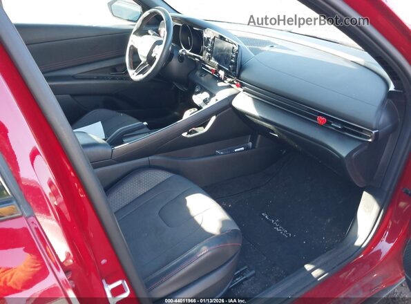 KMHLR4AF8NU274880 2022 HYUNDAI ELANTRA Красный Вид салона спереди