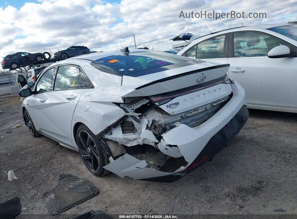 KMHLR4AFXNU309970 2022 HYUNDAI ELANTRA White Tył lewy