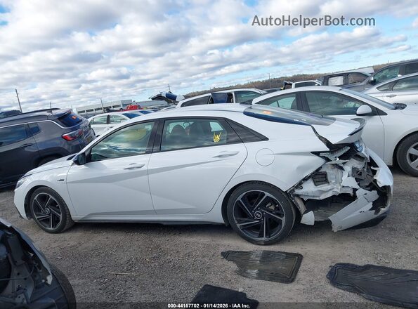 KMHLR4AFXNU309970 2022 HYUNDAI ELANTRA White Widok wnętrza 360 stopni