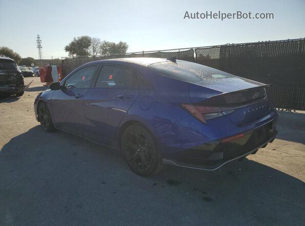 KMHLR4DF6RU744941 2024 HYUNDAI ELANTRA Blue Задня ліва чверть