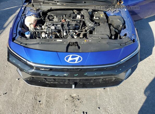 KMHLR4DF6RU744941 2024 HYUNDAI ELANTRA Blue Вид задньої частини салону