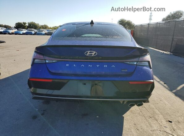 KMHLR4DF6RU744941 2024 HYUNDAI ELANTRA Blue Вид ззаду