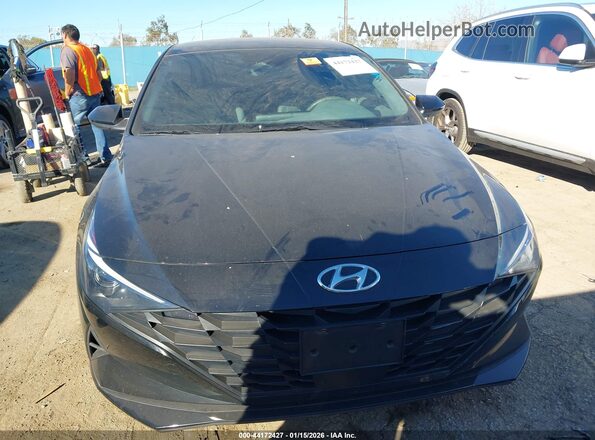 KMHLS4AG0PU464429 2023 HYUNDAI ELANTRA Black Widok wnętrza z tyłu