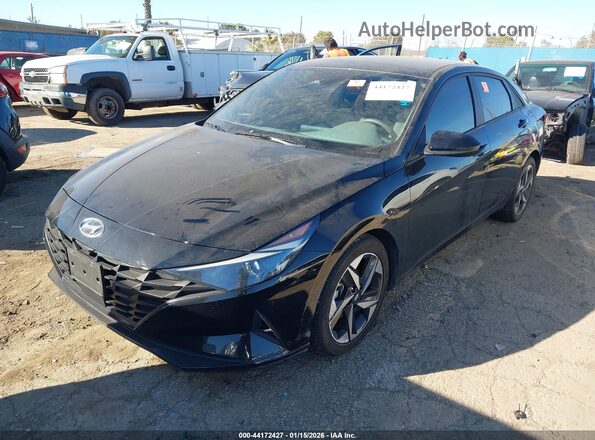 KMHLS4AG0PU464429 2023 HYUNDAI ELANTRA Black Przód lewy