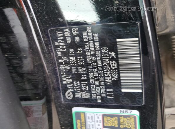 KMHLS4AG4PU413189 2023 HYUNDAI ELANTRA Black 